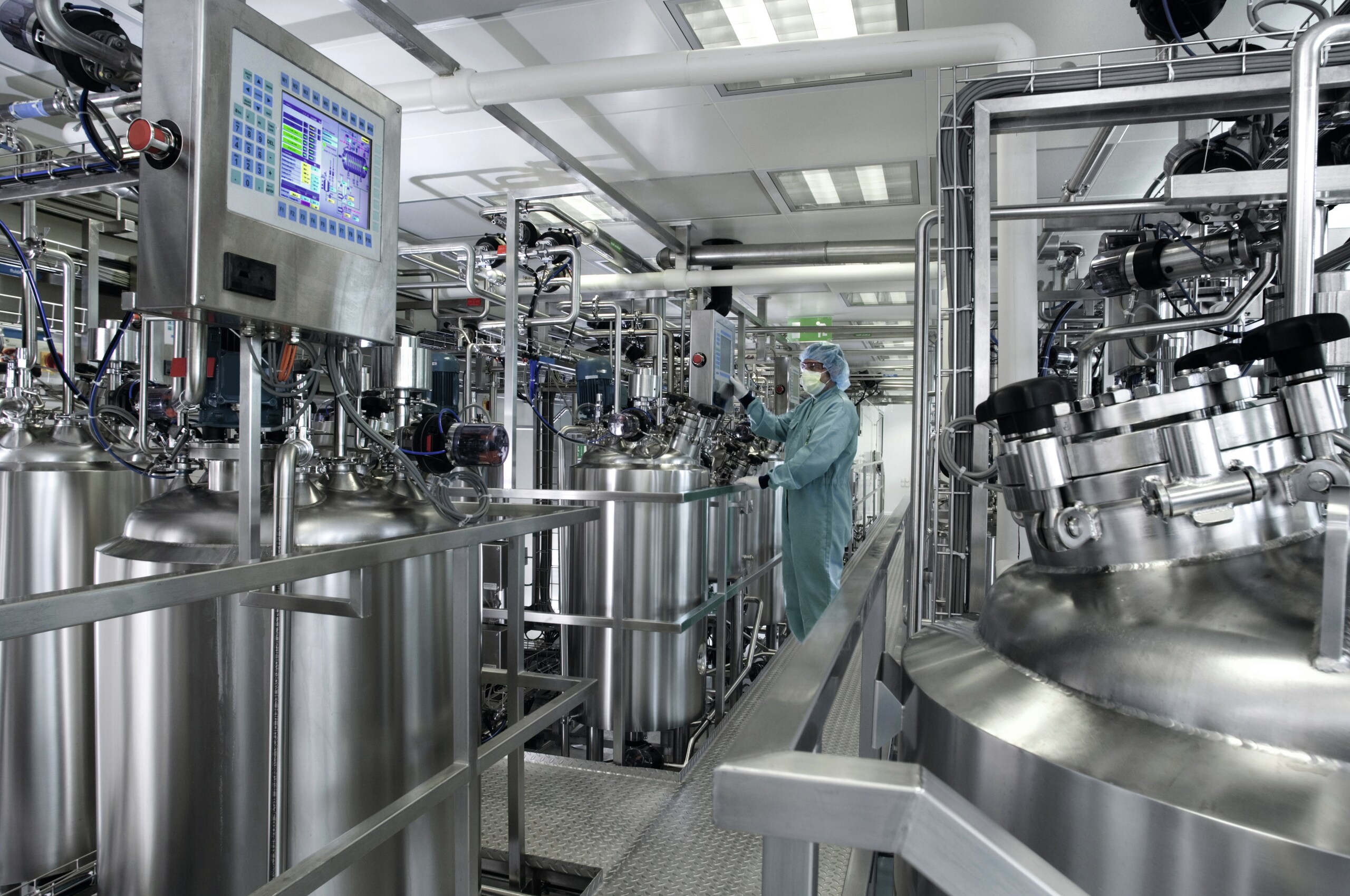 Installations d'une usine pharmaceutiques