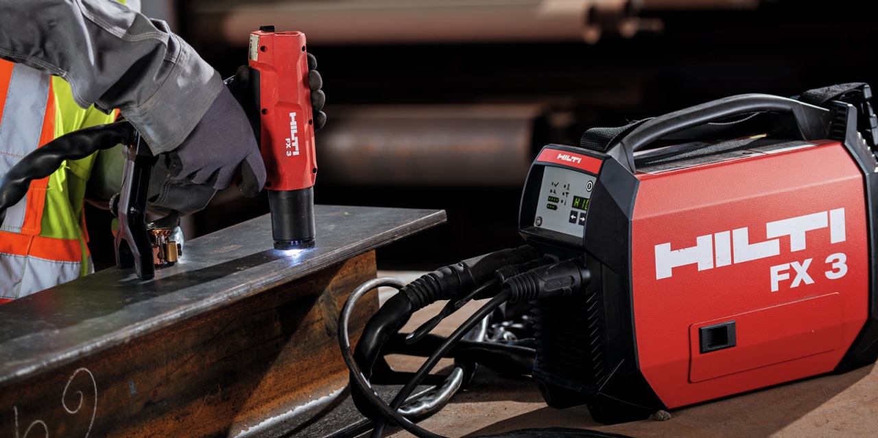 Fusion de goujon avec le FX 3 Hilti