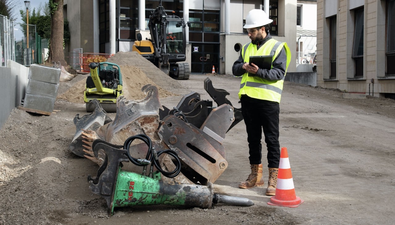 Un ouvrier sur chantier