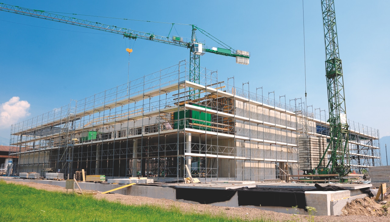 photo d'un bâtiment en construction