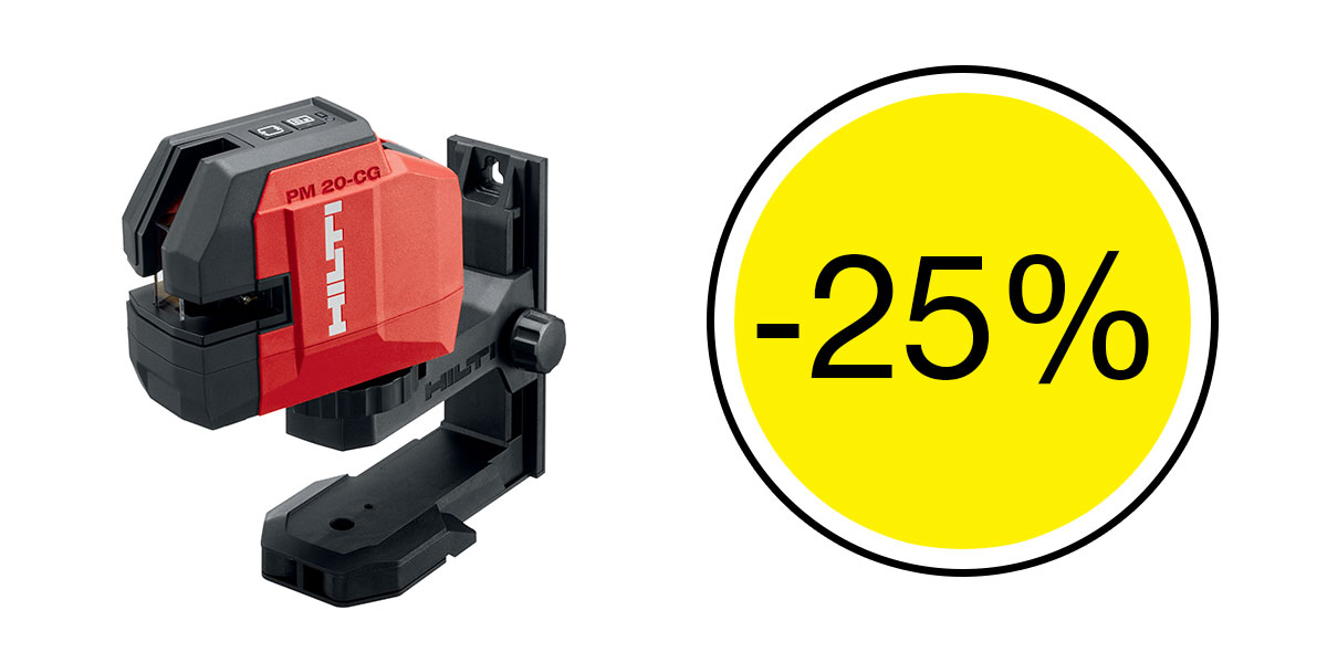 25% de remise sur le laser lignes PM 20-CG A12