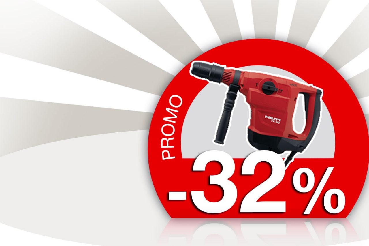32% de remise sur le perforateur TE 60 et ses équipements