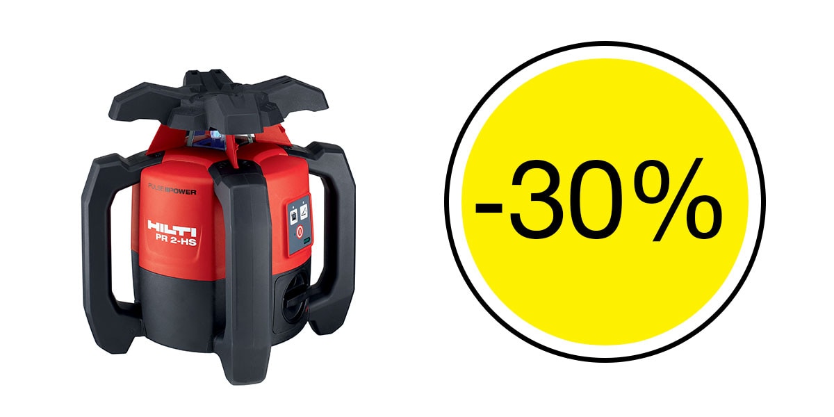 30% de remise sur le laser rotatif PR 2-HS A12