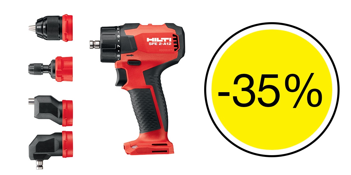 35% de remise sur la visseuse multi-mandrins SFE 2-A12