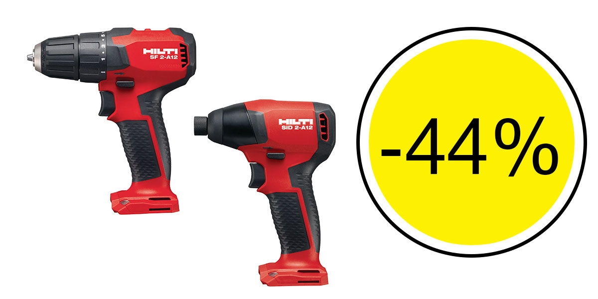 44% de remise sur le pack de visseuses SF 2 et SID 2