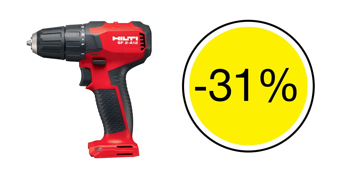 31% de remise sur la visseuse-perceuse SF 2-A12