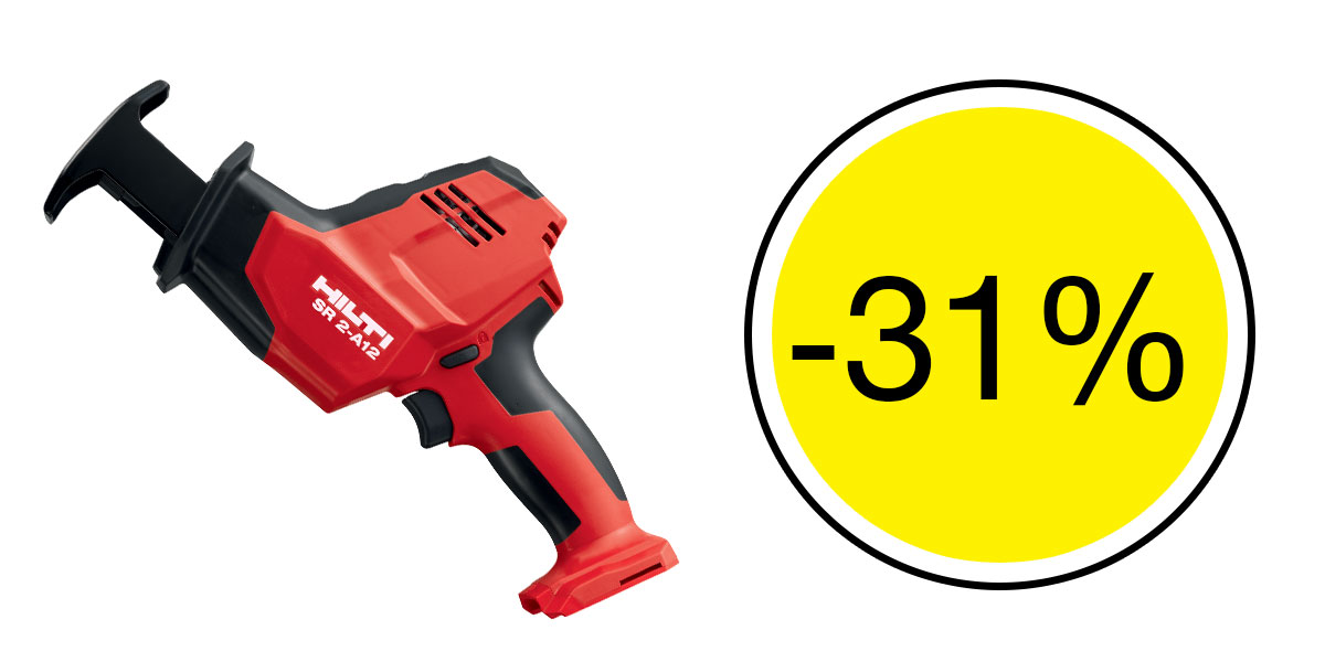 31% de remise sur la scie sabre SR 2-A12
