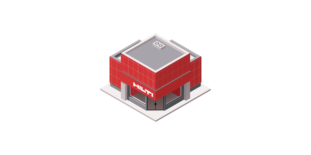 Illustration d'un bâtiment Hilti