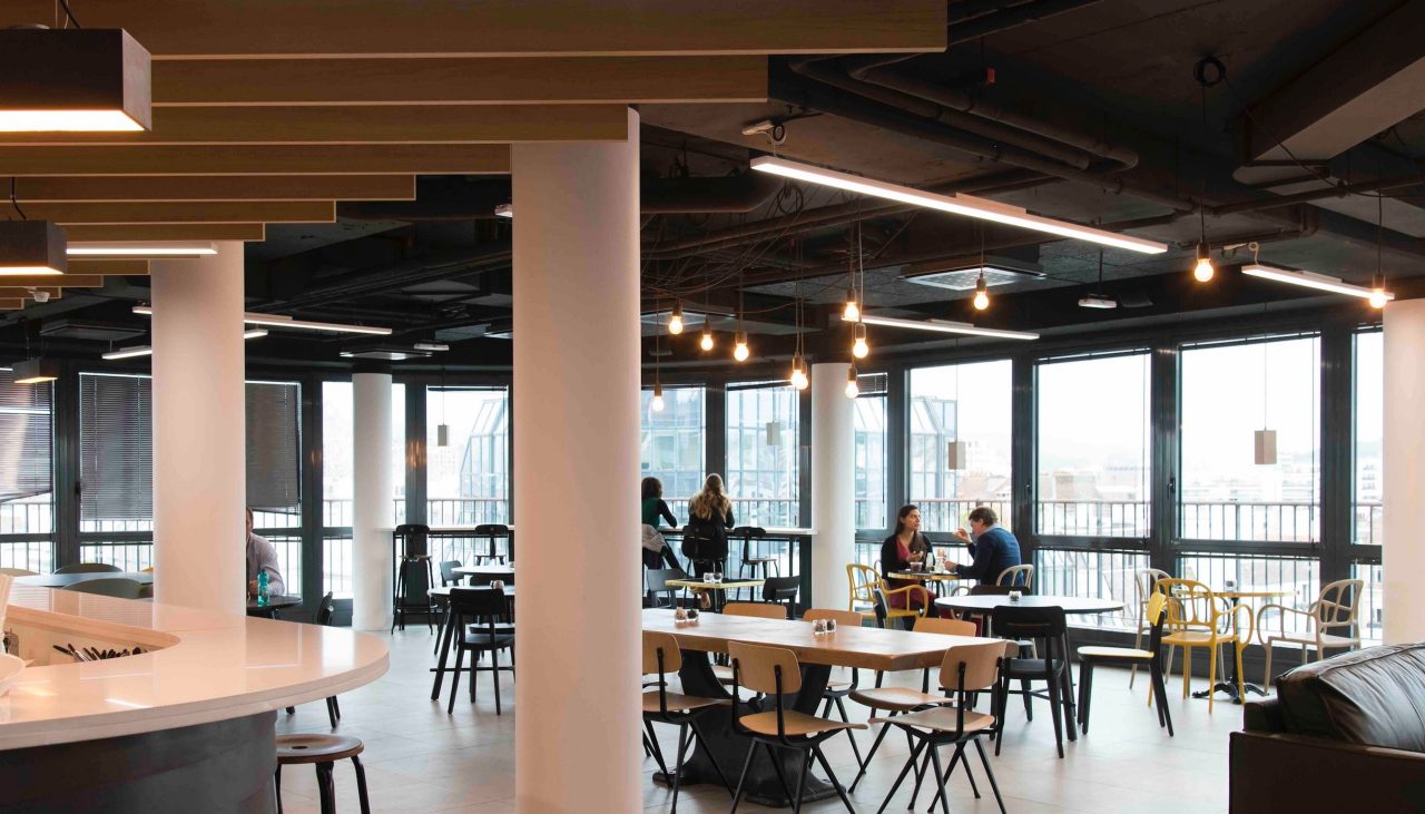 Vue du H-Café au siège de Hilti France