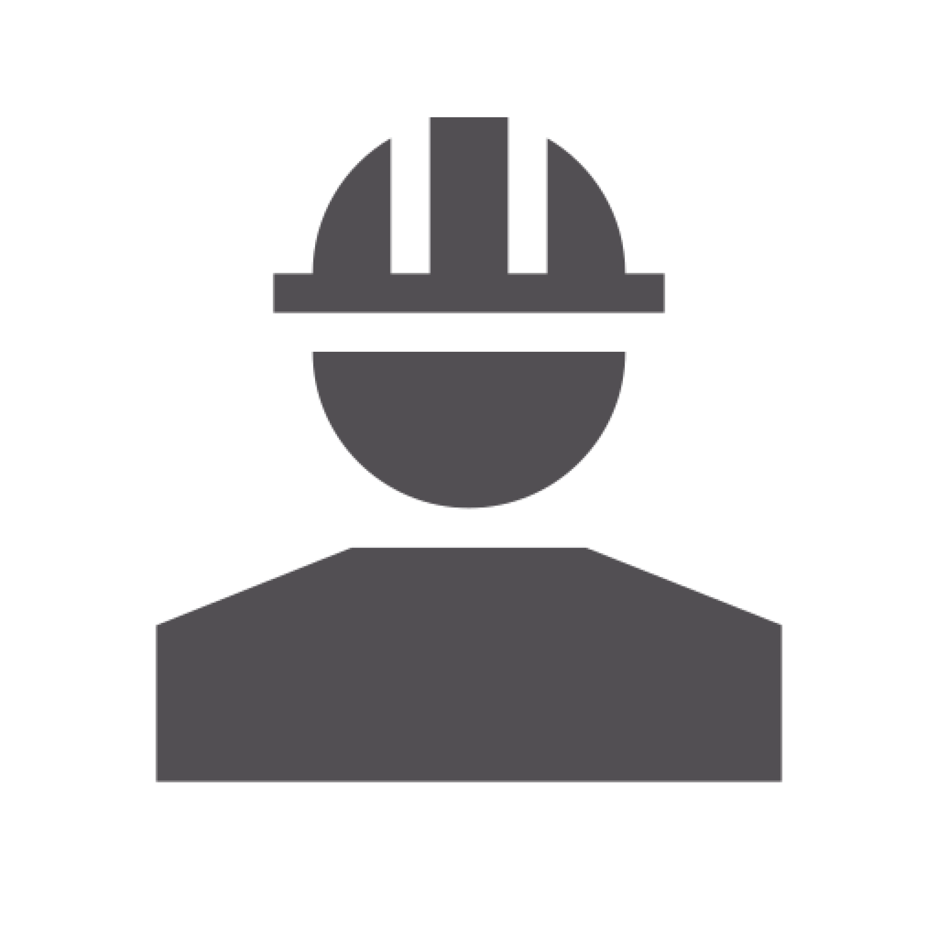 Illustration d'un homme avec un casque de chantier