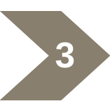 Flèche avec le chiffre 3
