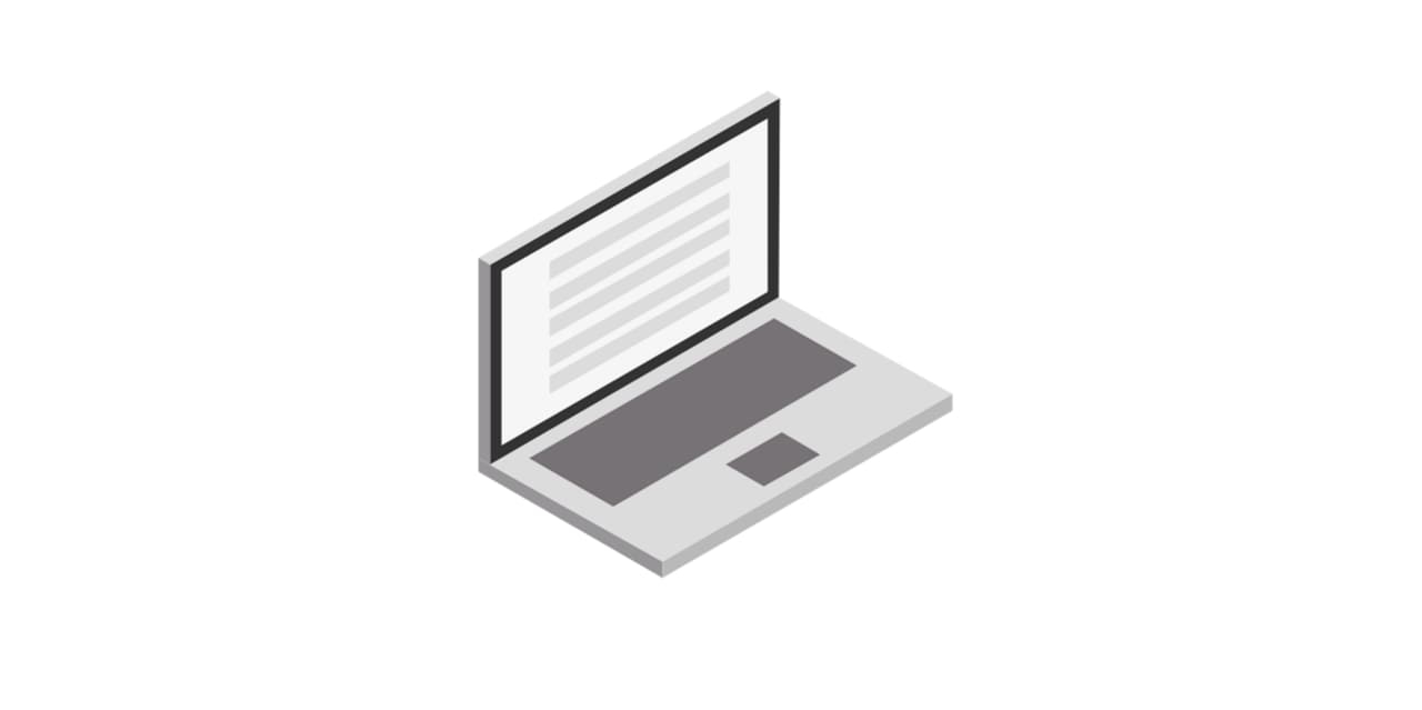 Illustration d'ordinateur portable