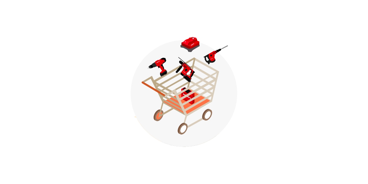 Illustration commande d'outils Hilti