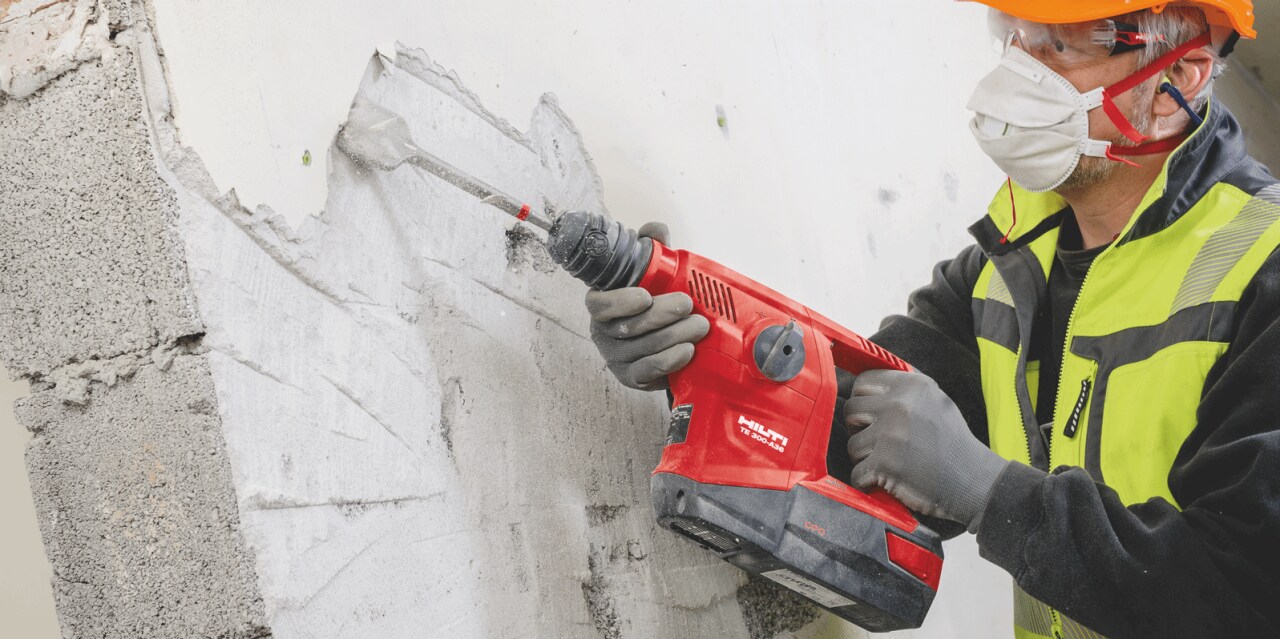 Formation forage et burinage sur chantier