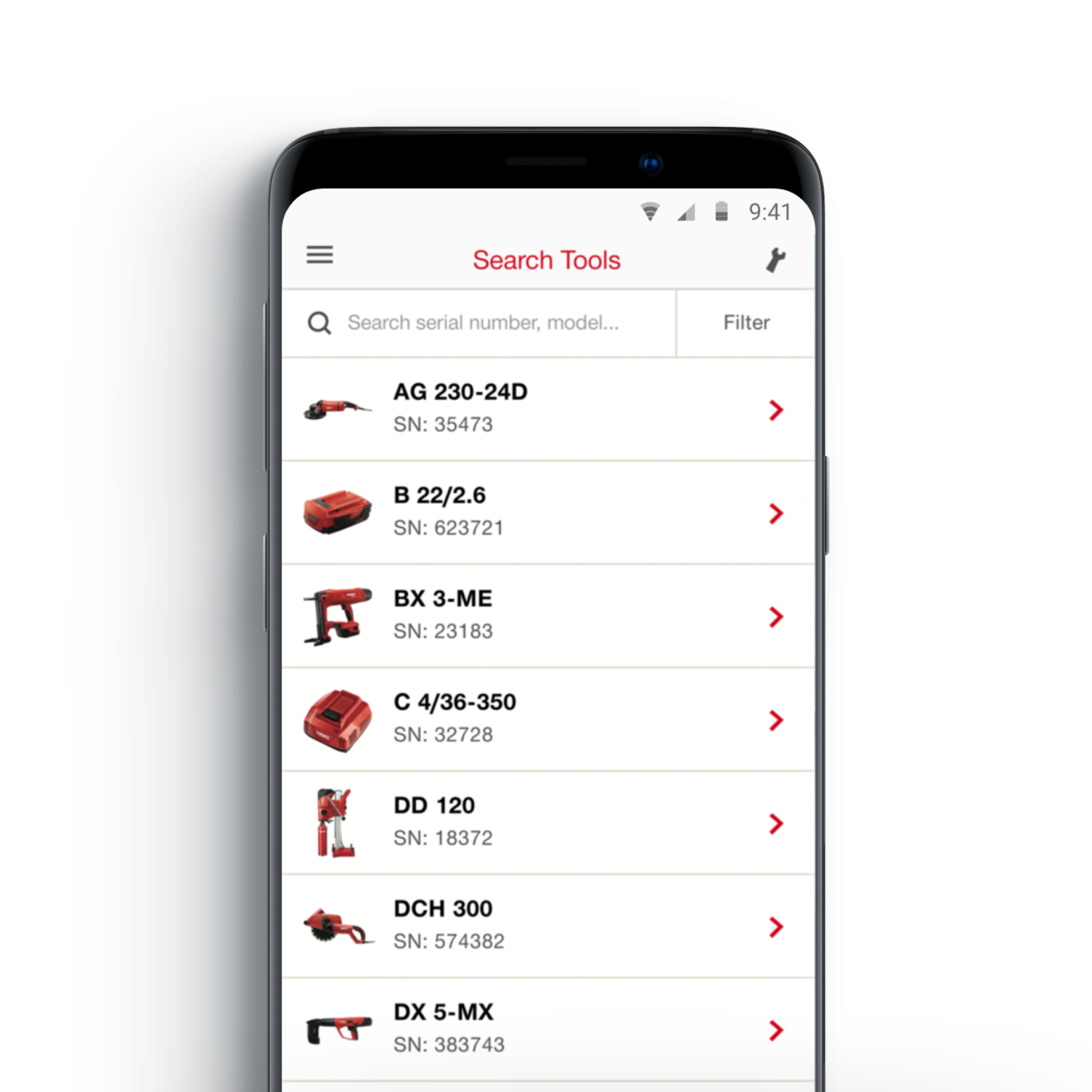 Application mobile Hilti Connect