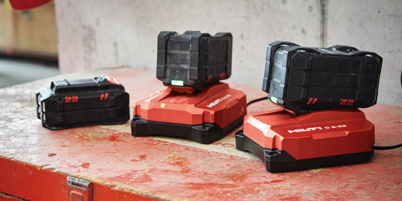 Batteries Hilti sans fil 12 V, 22 V et 36 V