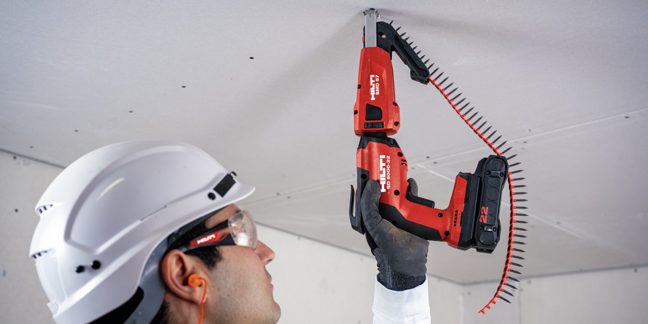 Utilisation d'un visseuse plaquiste SD 5000-22