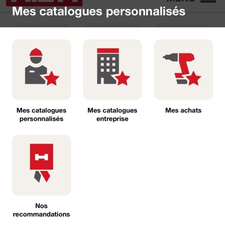 catalogue personnalisé d'outillage électroportatif professionnels