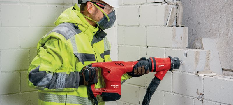 Marteau piqueur TE 500 SDS-Max Burineur SDS Max (TE-Y) robuste pour burinage léger dans le béton et la maçonnerie Applications 1