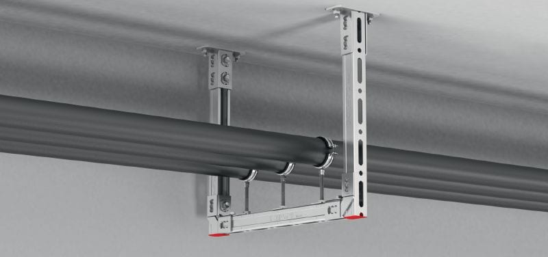 MQA-S Plaquette à rails galvanisée pour raccorder les composants filetés aux rails MQ/HS Applications 1