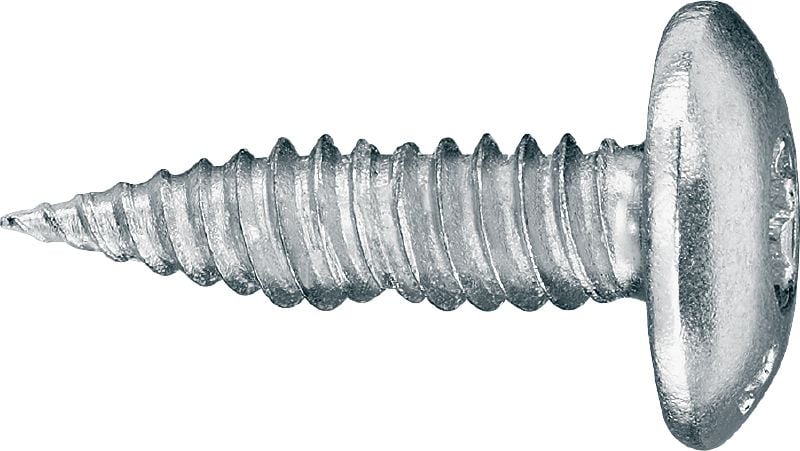 Vis autoperceuses pour tôles S-MS 01PS Vis autoperceuse (acier inoxydable A2) sans rondelle pour la fixation sans copeaux de bacs acier minces (jusqu'à 2 x 1,0 mm)