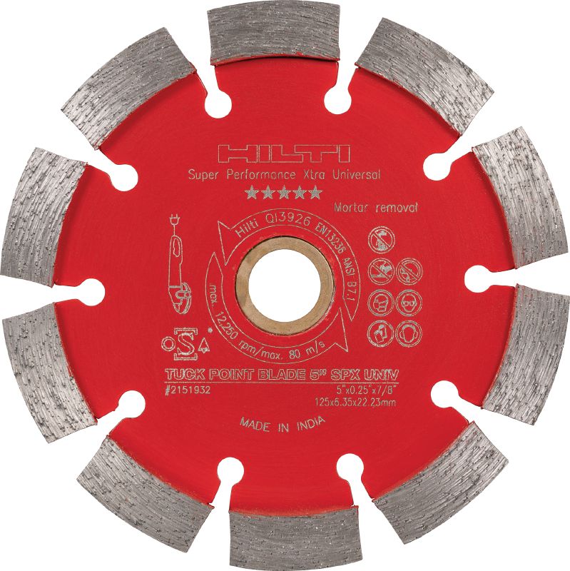 Disque à déjointer diamant SPX Disque à déjointer diamant Ultimate pour un retrait impeccable du mortier sur tous les types de joints