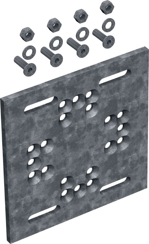 Plaque modulaire MT-P-G OC Plaque modulaire pour le montage de structures modulaires sur l'acier structurel sans clouage