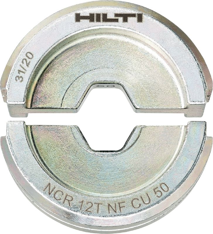 Matrices NF 12 tonnes pour le cuivre Matrices NF 12 tonnes pour cosses en cuivre et connecteurs jusqu’à 400 mm²