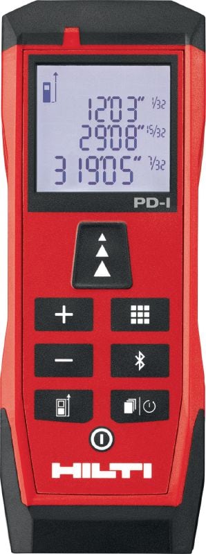 Lasermètre PD-I Lasermètre robuste avec fonctions de mesure intelligente et connectivité Bluetooth® pour les applications intérieures jusqu'à 100 m/330 ft