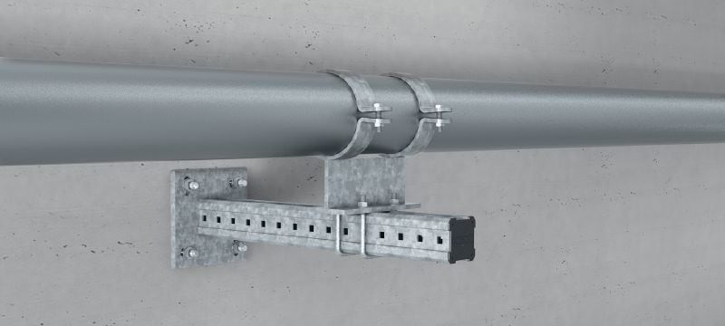 MIA-BO Boulon en U galvanisé à chaud (GAC) destiné à la fixation des sabots de tubage sur rails MI Applications 1