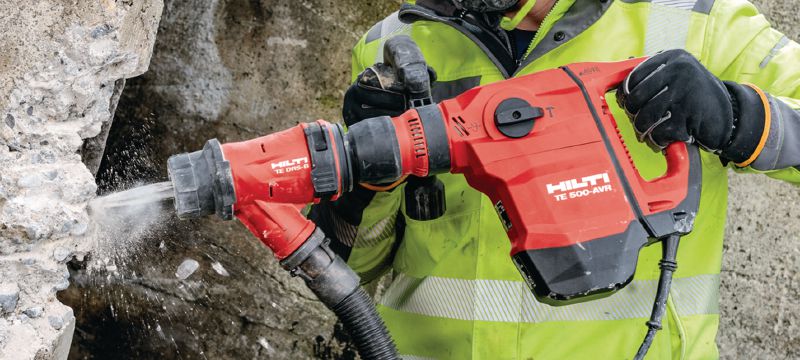 Marteau piqueur TE 500-AVR SDS-Max Burineur SDS Max (TE-Y) polyvalent pour burinage léger dans le béton et la maçonnerie, équipé du système de réduction active des vibrations (AVR) Applications 1