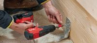 Vis à bois structurelle S-WCF-Z, tête fraisée avec filetage complet Vis à bois avec tête fraisée et filetage complet pour une capacité portante supérieure dans le bois structurel et une finition esthétique Applications 1