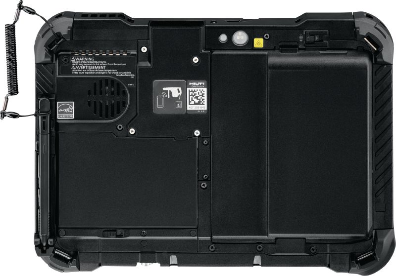 Tablette d'implantation PLC 600 Contrôleur d'outil d'implantation doté d'une puissance de calcul rapide et d'un écran 10” pour la mise en place sur le chantier, l'arpentage et l'implantation BIM-to-Field à l'aide de tous les outils d'implantation avancés Hilti