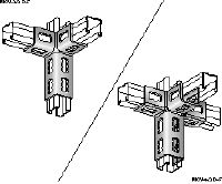 Connecteur MQV-3D-F Élément de liaison galvanisé à chaud (GAC) pour les structures tridimensionnelles