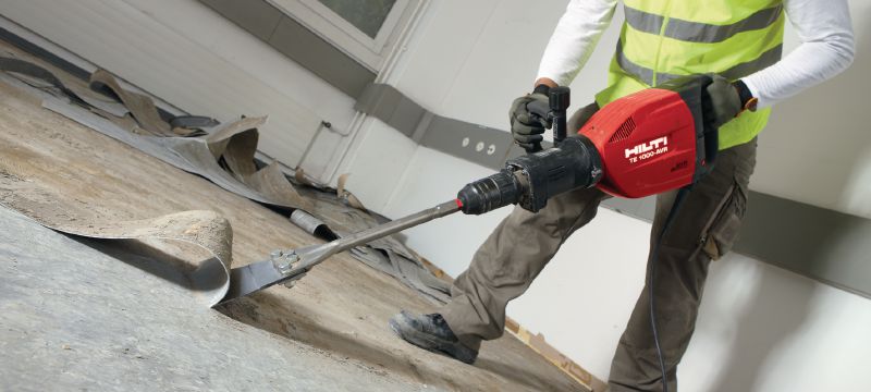 Grattoirs de sol TE-S FS Burins grattoirs de sol TE-S très tranchants pour l'enlèvement des sols et des revêtements à l'aide d'outils de démolition Applications 1