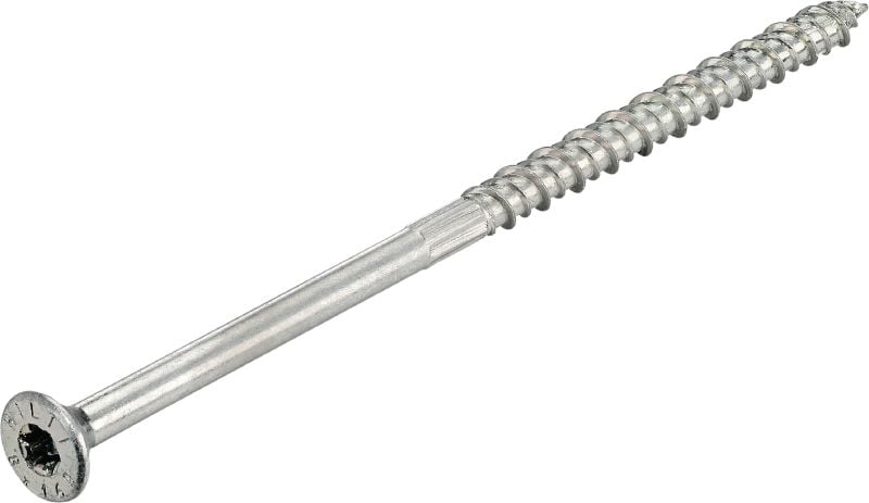 Vis à bois structurelle S-WCP-Z, tête fraisée avec filetage partiel Vis à bois avec tête fraisée et filetage partiel pour une fixation sûre et pratique du bois avec une finition esthétique