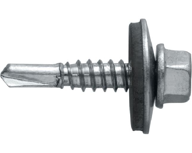 Vis métalliques autoperceuses S-MD LS Vis autoperceuse (acier inoxydable A2) avec rondelle pour les fixations de métal sur métal d'épaisseur faible à moyenne (jusqu'à 4 mm)