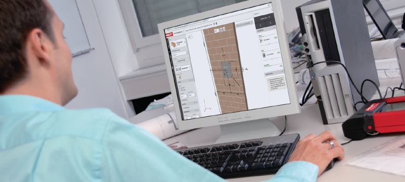 Suite PROFIS Engineering - Logiciel de dimensionnement structurel Logiciel d'ingénierie PROFIS basé en ligne pour le dimensionnement de connexions acier-béton et béton-béton selon une large plage de codes et d'homologations Applications 1