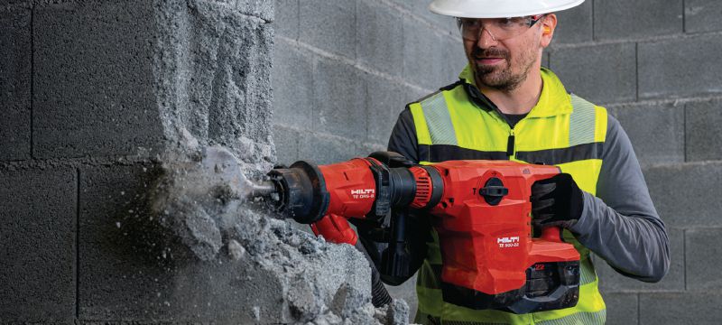 Marteau piqueur sans fil TE 500-22 Marteau piqueur et burineur SDS Max (TE-Y) sans fil pour le burinage dans le béton ou la maçonnerie avec réduction active des vibrations (plateforme de batteries Nuron) Applications 1