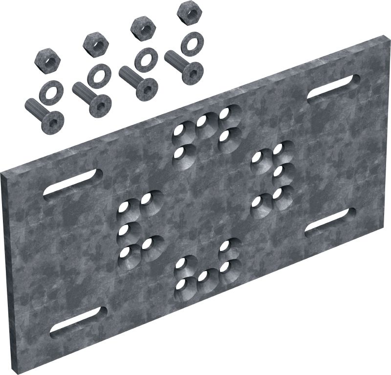 Plaque modulaire MT-P-G OC Plaque modulaire pour le montage de structures modulaires sur l'acier structurel sans clouage