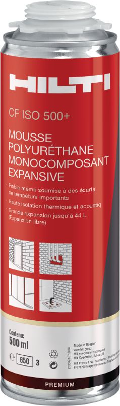 Mousse isolante à haut rendement CF ISO 500+ Mousse isolante à haut rendement multi-usages pour augmenter le rendement dans une vaste gamme de températures