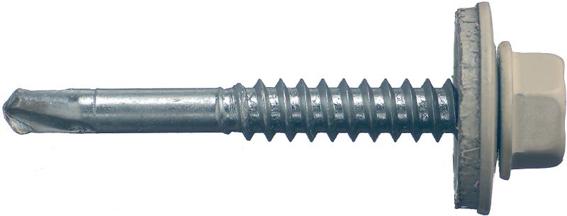 Vis autoperceuses peintes S-MD 51 LZ Vis autoperceuse teintée (acier au carbone zingué) avec rondelle de 16 mm pour fixations de métal sur métal d’épaisseur faible à moyenne (jusqu'à 2,75 mm)