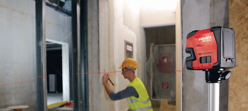 Niveau laser ligne PM 2-L Laser multidirectionnel 2 lignes à faisceau rouge pour le nivellement, l'alignement et l'équerrage Applications 1