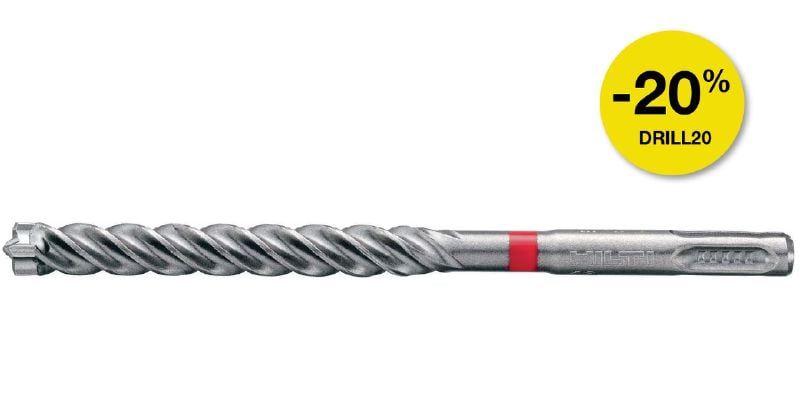 Mèche de forage métrique TE-CX (SDS Plus) Mèche de forage SDS Plus (TE-C) Ultimate pour le forage d'ancrage dans le béton armé (métrique)
