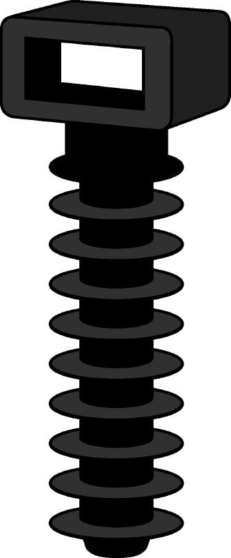Collier de serrage ECT-GR Collier de serrage gris recommandé pour une utilisation en intérieur