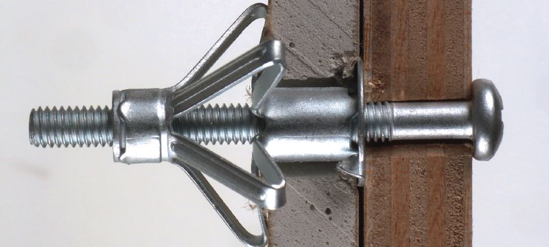 Chevilles molly HHD-S Cheville molly économique pour les fixations de charges légères dans la brique creuse et les cloisons sèches Applications 1