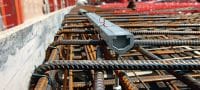 Rail insert HAC Rails d'ancrage coulés de tailles et longueurs standard disposant des homologations réglementaires nécessaires à pratiquement tout projet complexe