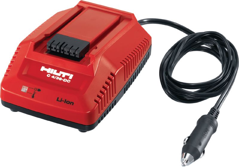 Chargeur de voiture C4/36-DC Chargeur de voiture multi-tension DC pour toutes les batteries Hilti Li-ion