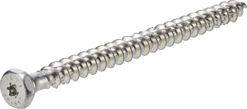 Vis à bois structurelle S-WDF-Z, tête double avec filetage complet Vis à bois avec filetage complet et double tête (clé hexagonale SW17 et embout TX40) pour les mèches et les clés à douille TX40 afin de monter les éléments en bois préfabriqués