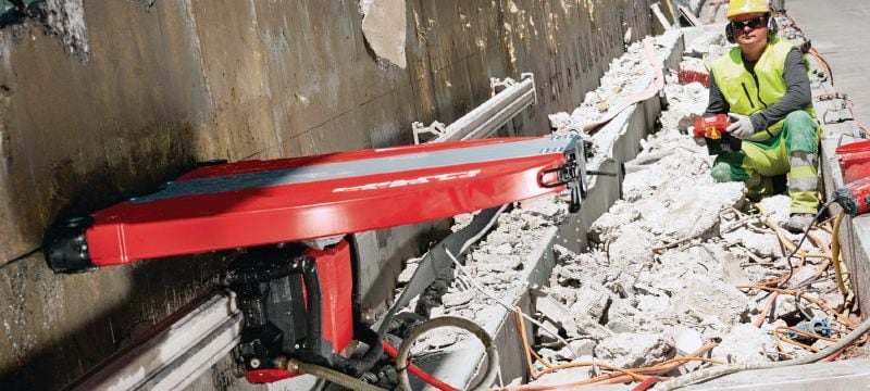 Lame de scie murale Equidist SPX MCS (60H : compatible avec Hilti et Husqvarna®) Lame de scie murale Ultimate (15 kW) pour une vitesse élevée et une plus grande durée de vie dans le béton armé (mandrin 60H) Applications 1